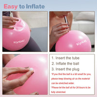 Small Exercise Ball, 9 Inch Mini Pilates Ball, Anti Burst and Slip Resistant Mini Yoga Ball for Stability, Fitness, Physical Therapy, Stretching & Core Strength Workout at Home Gym & Office