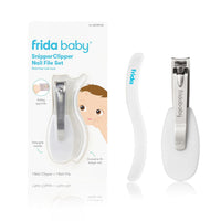 Frida Baby NailFrida Baby Nail Clippers & Nail File & Buffer for Newborns and Up, Safety Spyhole, Nickel Free, Curved Clipper to Fit Babies Nails