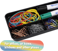 Westcott Rubber Bands 80g | Ca. 170 Colourful rubber rings in various sizes in a handy plastic container | Storage pack of household rubber bands ⌀ 60mm, 50mm & 38mm | E-10581 00