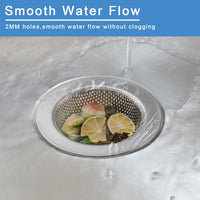 2 Pcs Sink Strainer for Most Kitchen Sink Drain Basket, Upgraded Double-Layer Safe Design Kitchen Sink Strainer (Outer Diameter 4.5 Inch)