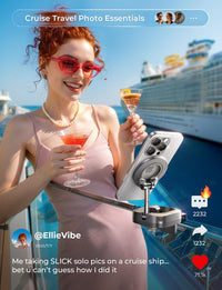 LISEN Travel Gifts Christmas for Gifts Airplane Gadgets Men Mini Travel Essentials Phone Holder Stocking Stuffers for Women MagSafe Accessories Vacation Cruise Essentials 2026 Long Flight Must Have