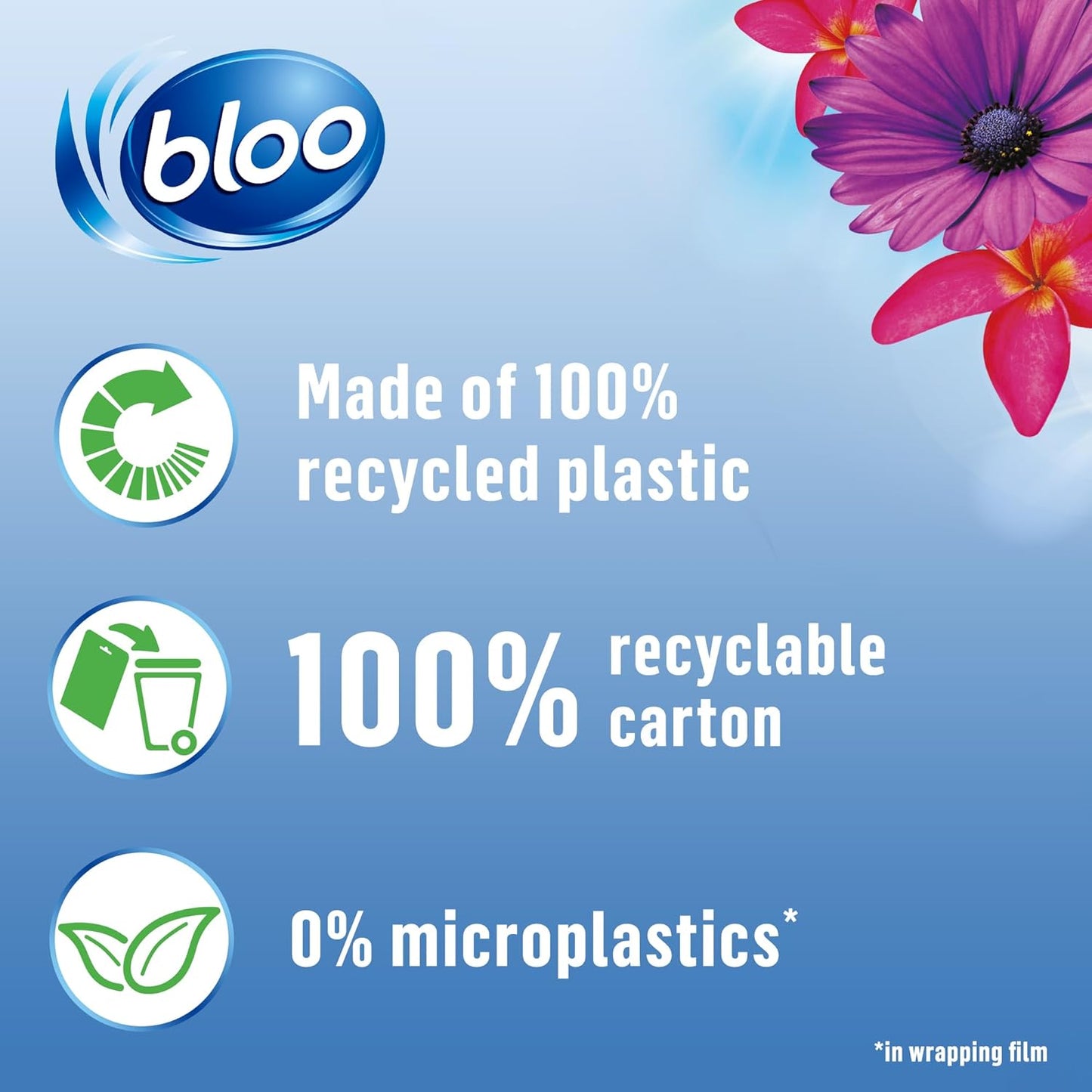 New Bloo Toilet Blocks, Pack of 2, Limescale Remover Cistern, Cleaner with Cleaning and Foaming Action, Fresheners – Fresh Flowers