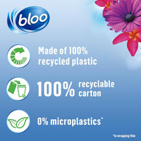 New Bloo Toilet Blocks, Pack of 2, Limescale Remover Cistern, Cleaner with Cleaning and Foaming Action, Fresheners – Fresh Flowers