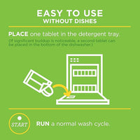 Affresh Dishwasher Cleaner, Helps Power Away Odor Causing Bacteria, Limescale, Mineral Deposits & Grime Inside Pump, Tub & Hoses, 6 Tablets, 6 Month Supply