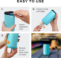 Thermacell Mosquito Repeller Patio Shield; Includes 12-Hour Refill; 15 Foot Zone of Protection; Highly Effective Mosquito Repellent for Patio; Bug Spray Alternative; Scent Free