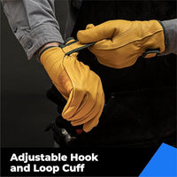 toolant Winter Leather Work Gloves, Warm 3M Thinsulate Lining for Cold Weather Work, Thermal Insulated Gloves