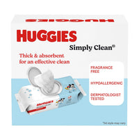Huggies Simply Clean Baby Wipes, Unscented – 704 Wipes (11 Flip-Top Packs), Sensitive Skin Safe