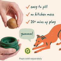 WOOF Pupsicle - Long-Lasting Interactive Dog Toy to Keep Your Pup Busy and Distracted - Safe for Dogs - Low-Mess Design - Dog Toys for Medium and Large Dogs 25-75 lbs