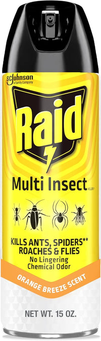Raid Multi Insect Killer, Orange Breeze 15 Ounce (Pack of 1)