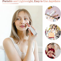 Vexloria Facial Hair Remover for Women, Face Hair Trimmer, Rechargeable Women's Facial Shaver, Painless Lady Shavers for Women for Face Hair, Upper Lips, Peach Fuzz, Bikini Body-White