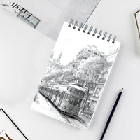 Crehatos 5.5" x 8.5" Small Sketch Book, Top Spiral Bound Sketch Pad, 100 Sheets Each 68lb/100gsm Drawing Paper, 2 Pack