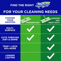 Swiffer Sweeper Wet Mopping Pad Refills for Floor Mop with Febreze Lavender Scent, 12 Count (Packaging May Vary)