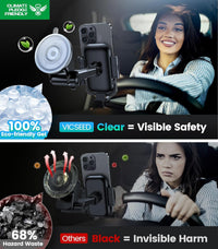 VICSEED [No.1 Powerful Suction] [Rally Racing-Grade Stability] Phone Holders for Your Car 2025 Upgraded Car Phone Holder Mount Truck Stand for Dashboard Windshield Vent for iPhone Samsung All Phones