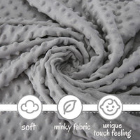 Pro Goleem Elephant Security Blanket, Soft Lovey Unisex Lovie Baby Gifts for Boys and Girls Snuggle Toy Stuffed Animal Newborn Essentials and Items Grey 16 Inch