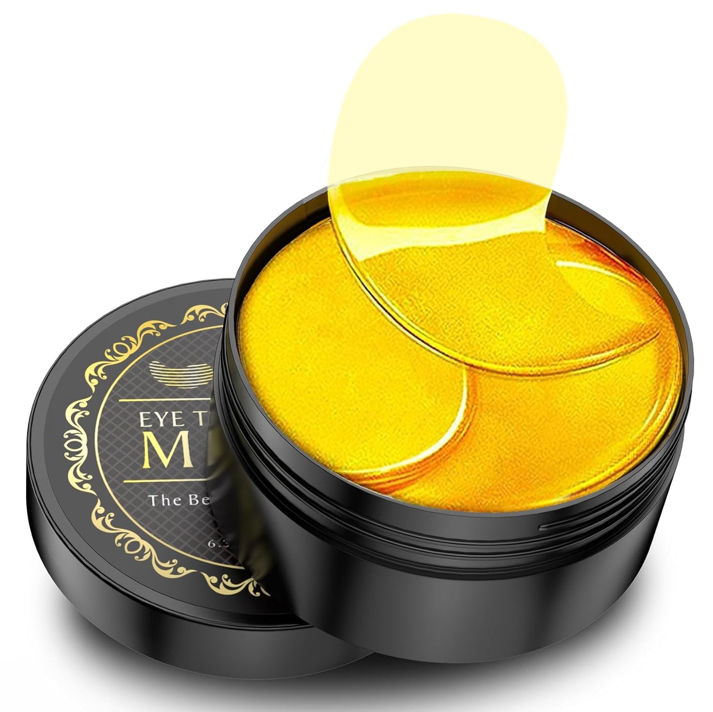 24K Gold Under Eye Patches – 60pcs for Dark Circles, Puffiness & Wrinkles Care - Cart Shape