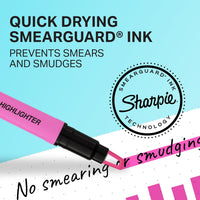 Sharpie Clear View Highlighter Sticks, Chisel Tip, Assorted Fluorescent, 8 Count - School, Home, and Office Use, Teacher Supplies