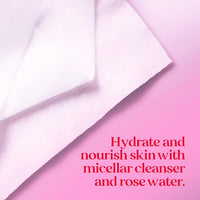 Burt's Bees Stocking Stuffers, Rose Water Face Wipes, for All Skin Types, Hydrating Micellar Makeup Remover & Facial Cleansing Towelettes, Skin Care Christmas Gifts, 30 Ct (3-Pack)