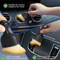 Car Interior Duster Detail Brush Cleaning Gel Kit, Soft Dash Vent Dusting Slime Putty Detailing Brushes Accessories Essentials Supplies Tools for Auto,Truck,SUV,RV