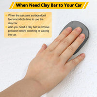 Car Clay Bar 4 Pack 400g, Premium Grade No Scratch Magic Clays Bars Detailing Cleaner Kit Glass Deatil Cleaning with Washing and Adsorption Capacity for Auto SUV,RV,Truck