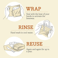 Bee's Wrap Beeswax Wraps for Food - Honeycomb 3 Pack (S, M, L) Made in USA Reusable & Organic Food Wraps, Sandwich Wrap & Bowl Covers - Eco-Friendly Alternative to Aluminum Foil & Plastic Wrap