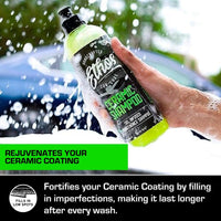 Ceramic Car Shampoo - Slick Car Wash Soap for Ceramic Coatings - pH-Balanced Car Wash Shampoo - Adds Hydrophobic Protection | Enhances Coatings, Waxes or Sealants | Incredible Shine
