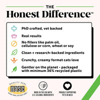 Cat Hairball Support Crunchy & Creamy Chews, Hairball Remedy Treats, Cat Furball Treatment, Supports Skin & Coat, Vitamins for Digestion, Chicken (30-Day Supply)