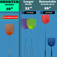 W4W, Bug & Fly Swatter Braided Metal Handle 6 Pack Fly Swatters Indoor/Outdoor flyswatter