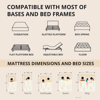 EGOHOME 12 Inch King Memory Foam Mattress for Back Pain, Cooling Copper Gel Bed in a Box, Foam Made in USA, CertiPUR-US Certified, Therapeutic Medium Firm, 76x80x12 Black