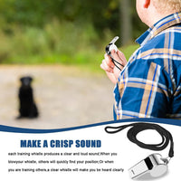 3 Pcs Whistle,Stainless Steel Sports Whistle with Lanyard for Coaches Referees Emergency Outdoor Sports
