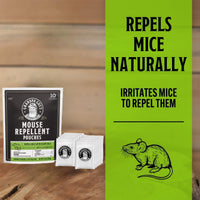 Grandpa Gus’s Extra-Strength Mouse Repellent Pouches, Peppermint & Cinnamon Oil, Natural Rodent Deterrent Control for Garage, RV, Car, Basement, Attic, Storage, 1.75 Oz (Pack of 10)