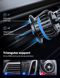 Lamicall for MagSafe Car Mount - [20 Super Magnets] Magnetic Car Phone Mount, Air Vent Phone Holder Car, Hands Free Cell Phone Holder Clip Car Accessories fit iPhone 17 16 15 14 13 Pro Plus Max