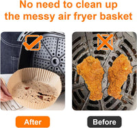 Air Fryer Liners for Ninja Air Fryer, 100 Pcs Disposable Paper Liner for most 4-8QT AirFryer