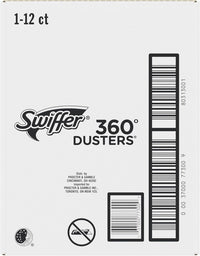 Swiffer Duster Heavy Duty Dusting Kit, Cleaning Supplies, 3 ft Extended Handle, 1 Duster, 12 Refills