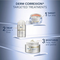 RoC Derm Correxion Retinol Firming Serum Stick with Antioxidants to Visibly Tighten and Firm Wrinkles and Laugh Lines 1.0 oz plus Retinol Eye Cream Packette