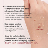 Peel Shot Glow Black Rice Ampoule - Soft Exfoliating Scrub & Blackhead Remover 80ml - Cart Shape