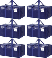 Fygrip 6-Pack Extra Heavy-Duty Large Moving Bags – Waterproof Storage Totes with Reinforced Zippers & Handles