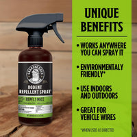Grandpa Gus's Rodent Repellent Spray, Peppermint & Cinnamon Oil, Prevents Mouse/Rats from Nesting & Chewing on Wires, 16 fl oz (Pack of 1)