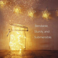 ANJAYLIA LED Fairy String Lights, 10Ft/3M 30leds Firefly String Lights Garden Home Party Wedding Festival Decorations Crafting Battery Operated Lights, Warm White