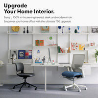 SIDIZ T50 Ergonomic Office Chair : High Performance Home Office Chair with Adjustable Headrest, Lumbar Support, 3D Armrest, Seat Depth, Mesh Back Computer Chair, Alternative Gaming Chair (Blue)