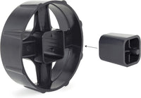 Rapesco 1540 500 Heavy Duty Tape Dispenser with 2 Tape Rolls, Black
