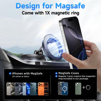 ANDERY Car Phone Holder for Magsafe [78+LBS Strongest Suction & 2400gf Magnetic] 360° Adjustable Car Phone Mount, Phone Holders for Your Car for iPhone 17 Pro Max 16 15 14 13 12 Air Plus, Carbon Fiber