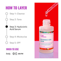 Good Molecules Hyaluronic Acid Serum - 1% Hyaluronic Acid Non-greasy Ultra Hydrating Serum, Facial Moisturizer for Plumper Skin, Skin Care for Face