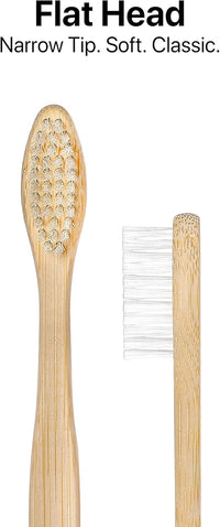 Sea Turtle Plant-Based Bristles, Bamboo Toothbrushes, Soft Natural Toothbrush for Adults (4 Pack)