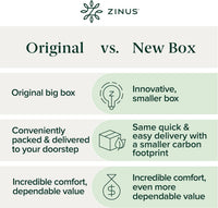 ZINUS 10 Inch Green Tea Cooling Memory Foam Mattress [New Version], Queen, Fiberglass Free, Medium Firmness, Cooling Gel Foam, Certified Safe Foams & Fabric, Mattress in A Box