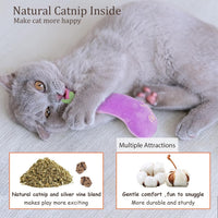Catnip Cat Toys, Cat Nip Kitten Toy for Indoor Cats Kitty Kicker, Durable Kitten Teething Chew Toy, 5 Pack, Vegetable Shape
