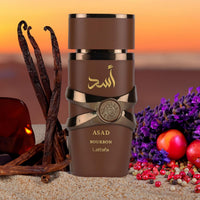Lattafa Asad Bourbon for Unisex Eau de Parfum Spray, 3.4 Ounce / 100 ml