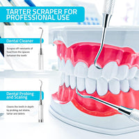 Utopia Care Professional Dental Tartar Scraper Tool, Dental Pick, Double Ended Tartar Remover for Teeth, Plaque Remover, Tooth Scraper, (1, Silver, 6.5 Inch)