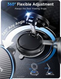 ANDERY Only for iPhone Magsafe Car Mount Charger [15W Wireless Faster Charging, 78+LBS Strongest Suction, 2400gf Strongest Magnetic] 360° Adjustable Car Phone Holder, Phone Holders for Your Car