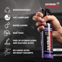 Car Wax Spray and Ceramic Coating for Cars - 3 in One Waterless Car Wash and Detailing for Maximum Shine - High Gloss Top Coat, Protective Auto Wax - 16FlOz by Shine Armor