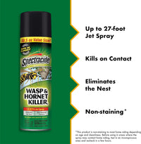 Spectracide Wasp & Hornet Killer Aerosol Kills Wasps, Hornets And Yellow Jackets On Contact & Eliminates The Nest, 12 Pack